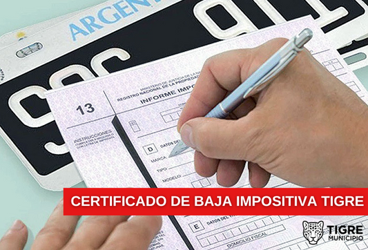 Certificado de Baja Impositiva Tigre